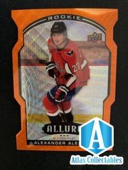 20-21 UD Allure Hockey Rookie Orange Slice Parallel 86 Alexander Alexeyev